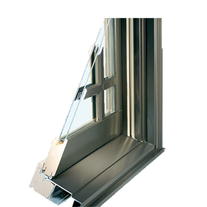 Aluminum-clad wood window frame